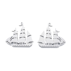 Нержавеющая Сталь Цвет Не тускнеет 201 подвеска из нержавеющей стали, корабельные прелести, цвет нержавеющей стали, 35.5x39x1.5 мм, отверстие : 1.5 мм