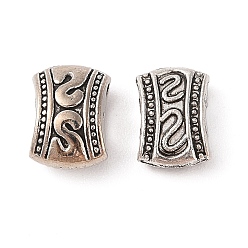 Античное Серебро Тибетский стиль сплава многожильных ссылки, без кадмия и без свинца, прямоугольник, античное серебро, 7.5x11x4 мм, отверстие : 1.2 мм, Около 934 шт / 1000 г