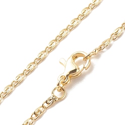 Настоящее золото 18K Ожерелье из латунных цепей lumachina для женщин, без кадмия и без свинца, реальный 18 k позолоченный, 17.83 дюйм (45.3 см)