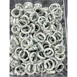 Джаспер Кунжут Кольца на палец из натурального кунжута и яшмы, внутренний диаметр: 17~20 мм