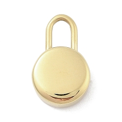 Плоский Круглый 316 хирургические подвески из нержавеющей стали, реальный 18 k позолоченный, плоско-круглые, 16x10.5x5 мм, отверстие : 4.5x3.5 мм