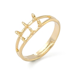 Настоящее золото 24K Регулируемые латунные лотки для колец для подвески, 6 отверстие петля кольцо основание, стойки покрытие, долговечный, без свинца и без кадмия, реальный 24 k позолоченный, 6 мм, отверстие : 1.4 мм, внутренний диаметр: 17 мм