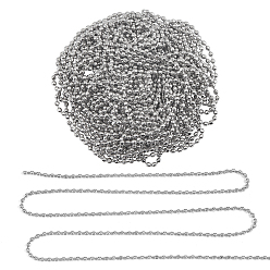 Edelstahl Farbe 304 Edelstahl-Kugelketten, Edelstahl Farbe, Kugelkette: 3x3mm, 10 m