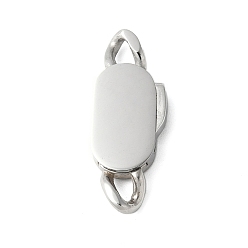 Нержавеющая Сталь Цвет 316 хирургические байонетные застежки из нержавеющей стали, цвет нержавеющей стали, 25x9.5x4 мм, отверстие : 2x3.5 мм