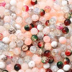 (52) Непрозрачная лаванда Разноцветные стеклянные бусины, круглые, разноцветные, 8~10 мм