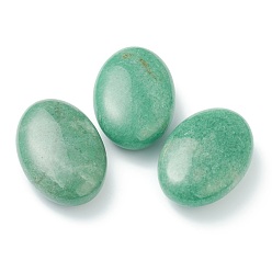 Зеленый Авантюрин Натуральный массажный камень, массажные инструменты, для профессионального или домашнего СПА, расслабляющий, выздоровление, боли, овальные, 60~61x40~41x19.5~21 мм