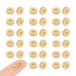 Золотой 40шт 2 стиль 304 бусины из нержавеющей стали, колонка, золотые, 5x2 мм, отверстие : 1.5 мм, 20 шт / стиль