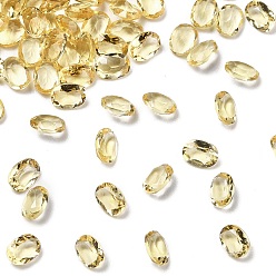 Цитрин Ограненные натуральные кабошоны с цитрином, назад назад, овальной формы, 4x3x2 мм