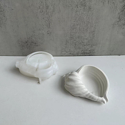 Белый Силиконовые формы для ювелирных изделий в форме раковины своими руками, формы для хранения, формы для литья смолы, для уф-смолы, изготовление изделий из эпоксидной смолы, белые, 128x148x54 мм