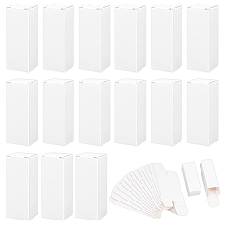 Белый Прямоугольная помада бумажные упаковочные коробки, упаковка для блеска для губ, белые, 17x6.1 см, готовая продукция: 31x31x82 мм