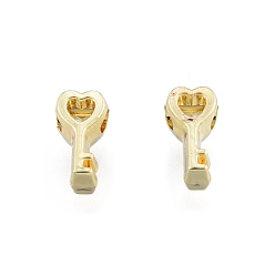 Light Gold Perles en alliage, sans cadmium et sans plomb, clé, or et de lumière, 6.5x3.5x3mm, Trou: 1.5mm