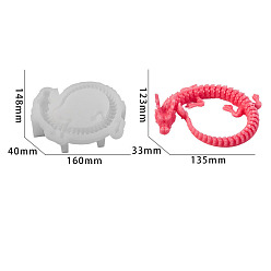 Белый Силиконовые формы для свечей своими руками, для изготовления свечей, дракон, белые, 160x148x40 мм