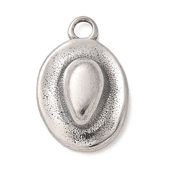 Нержавеющая Сталь Цвет 304 подвески из нержавеющей стали, очарование ковбойской шляпы, анти-тускнение, цвет нержавеющей стали, 17x11x5 мм, отверстие : 2 мм