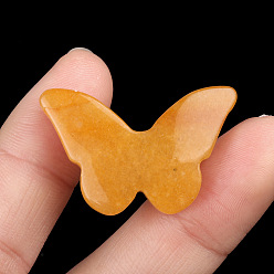 Топаз Нефрит Натуральный топаз нефрита подвески, бабочки прелести, 18.5x28.5x5.5~6 мм, отверстие : 1 мм