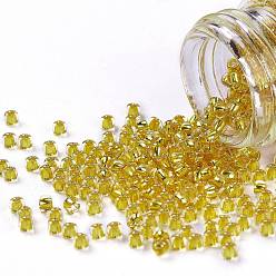 (2151S) Silver Lined Champagne Тохо 11/0 круглые бусины, японский бисер, (2151) шампанское в серебряной оправе, 2.2 мм, отверстие : 0.8 мм, о 1110шт / бутылка, 10 г / бутылка