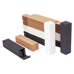 (52) Непрозрачная лаванда Прямоугольные бумажные коробки, для помады, разноцветные, 10.5x2.5x2.5 см, 3 цвета, 20 шт / цвет, 60 шт / комплект