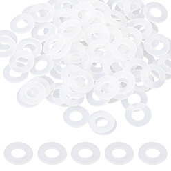 Белый 100 шт. нейлоновых шайб, изоляционная прокладка, белые, 10x1 мм