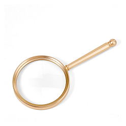 Золотой 1увеличительное стекло из поликарбоната алюминия, со стеклом, золотые, 202x95x14 мм