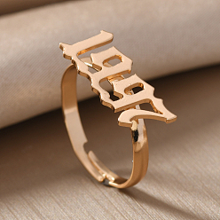 Золотой Железные регулируемые кольца для пальцев, число 1997, золотые, 19 мм, внутренний диаметр: 17 мм