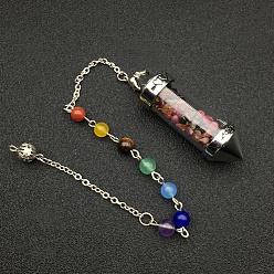 Турмалин Шестиугольные заостренные лозоходные маятники из натурального турмалина, конус, 210 мм