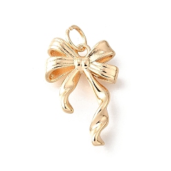 Настоящее золото 14K Латунные подвески, бантом, с целью перехода в кольце, долговечный, без кадмия и без свинца, стойки покрытие, реальный 14 k позолоченный, 20x13.5x3 мм