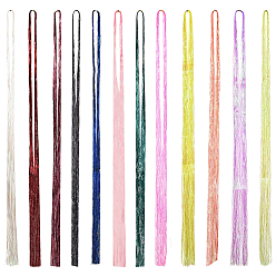 (52) Непрозрачная лаванда 12 шт. 12 цветной лазерный парик из шерсти домашних животных, аксессуары для наращивания волос, для косплея парик партия праздничных принадлежностей, разноцветные, 1200 мм, 1 шт / цвет