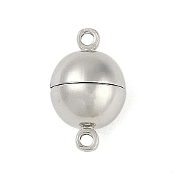 Платина Стойка металлизированный латунь магнитные застежки, с петлями, без кадмия и без свинца, долговечный, круглые, платина, 16x9.5x9.5 мм, отверстие : 1.6 мм