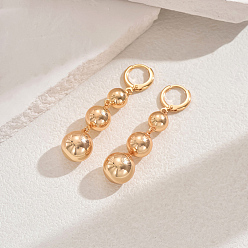 Круглые Железные серьги-кольца с кисточками, реальный 18 k позолоченный, круглые, 52x10 мм