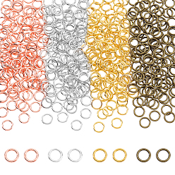 (52) Непрозрачная лаванда 4 цветные литые закрытые соединительные кольца, круглые кольца, разноцветные, 8x1.2 мм, 16 датчик, внутренний диаметр: 5.5 мм, 120 шт / цвет