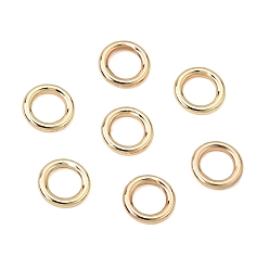 Light Gold Messing Verbinderring, runde Ringe, langlebig überzogen, Gestell, Licht Gold, 5x0.8 mm, Innendurchmesser: 3.3 mm