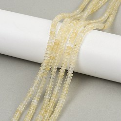 Другие Арбузы Арбуз камень стеклянные бусы пряди, рондель, 4.5x2 мм, отверстие : 0.8 мм, около 160~165 шт / нитка, 15.35'' (39 см)