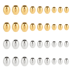 (52) Непрозрачная лаванда 48шт 6 стиль 304 бусины из нержавеющей стали, баррель, разноцветные, 5~7.5x4~6.5 мм, отверстие : 1.8~3 мм, 8 шт / стиль