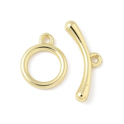 Золотой Застежка тоггл из сплава, без кадмия и без свинца, стойки покрытие, кольцо, золотые, Кольцо: 13.5x11x1.5 mm, отверстие : 1.5 мм, бар: 7.5x19.5x3 mm, отверстие : 1.5 мм