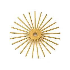 Золотой Латунные подвески, солнце, золотые, 40x0.5 мм, отверстие : 3 мм