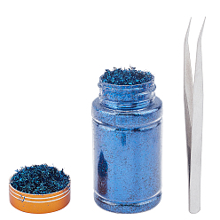 Синий Фольга, ногтей декоративные аксессуары, синие, Бутылка: 87x46 мм, 1 бутылка