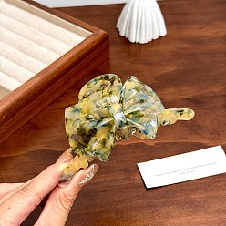 Светло-хаки Заколки для волос в форме когтей из ацетата целлюлозы, аксессуары для волос для женщин и девочек, бантом, светлый хаки, 103 мм