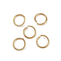 Золотой 304 из нержавеющей стали открыты кольца прыжок, ионное покрытие (ip), золотые, 9x1 мм, внутренний диаметр: 7 мм