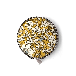 (932FM) Темно-синий аква-матовый с подкладкой Тканевая рулетка, мягкая выдвижная швейная рулетка, для тела, шитье, темно-золотистые, 53x12 мм