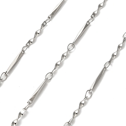 Нержавеющая Сталь Цвет 304 витые звенья цепи из нержавеющей стали, пайки, цвет нержавеющей стали, 12x1x1 мм