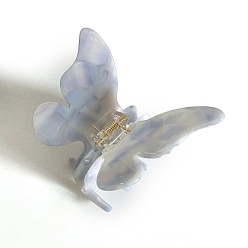 чертополох Заколки-когти из ацетата целлюлозы в форме бабочки, аксессуары для волос для женщин и девочек, чертополох, 70 мм