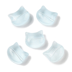 Светло-голубой Прозрачная аэрозольная краска стеклянные шарики, кошка, светло-голубой, 10x11.5x7 мм, отверстие : 1 мм