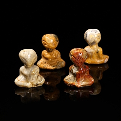 Сумасшедший Агат Натуральные сумасшедшие агатовые скульптуры, для домашнего офисного стола, иностранец, 42 мм