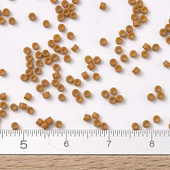 (DB0653) Dyed Opaque Pumpkin MIYUKI Delica Beads, Cylinder, Japanese Seed Beads, 11/0, (DB0653) Dyed Opaque Pumpkin, 1.3x1.6mm, Hole: 0.8mm, about 2000pcs/bottle, 10g/bottle