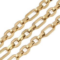 Настоящее золото 18K 201 цепи овальные из нержавеющей стали, ионное покрытие (ip), несварные, с катушкой, реальный 18 k позолоченный, ссылка: 10.5x8.5x1.5мм и 15.5x8x1.5мм