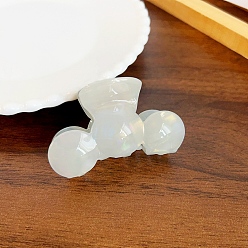 Белый Заколки для волос с когтями из ацетата целлюлозы (смола), аксессуары для волос для девочек и женщин, белые, 47x75 мм