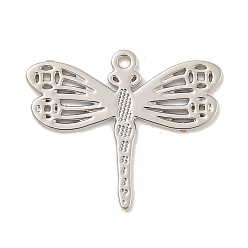 Платина Латунь прелести, долговечный, без кадмия, без никеля и без свинца, стрекоза, платина, 12x14x0.3 мм, отверстие : 0.8 мм
