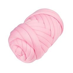 Pink Armstrickgarn, Polyestergarn, super weiches waschbares sperriges Riesengarn, für extrem stricken diy handgefertigte decken, rosa, 19 mm, über 500 g / Bündel, ca. 24 m / Bündel