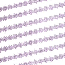 Лиловый Лентой из органзы, с абс пластмассовым жемчужным бисером, цветок, сирень, 2-3/8 дюйм (60 мм), около 5.00 ярдов (4.57 м) / рулон