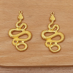 Золотой Подвески из сплава , змеиные чары, золотые, 42x25 мм