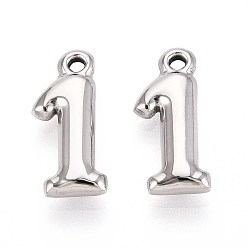 Нержавеющая Сталь Цвет 304 подвески из нержавеющей стали, число 1, цвет нержавеющей стали, 16.5x7x3 мм, отверстие : 1.4~1.5 мм